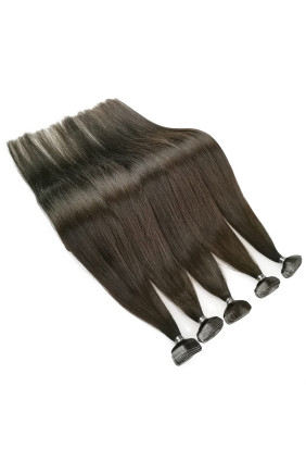 Barvené vlasové pásky ProfiBeauty® - tmavě hnědá - 2