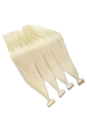 Barvené vlasové pásky ProfiBeauty® - platina - 60