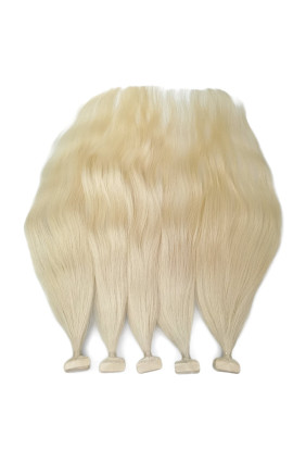 Barvené vlasové pásky ProfiBeauty® - nejsvětlejší blond - 613 -