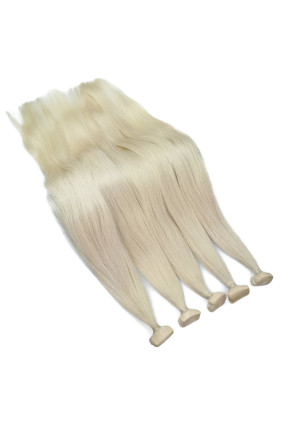 Barvené vlasové pásky ProfiBeauty® -bílá blond - 61