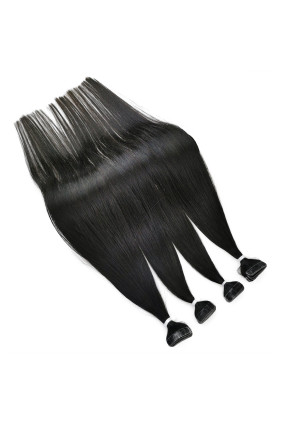 Barvené vlasové pásky ProfiBeauty® - černá jako uhel - 1