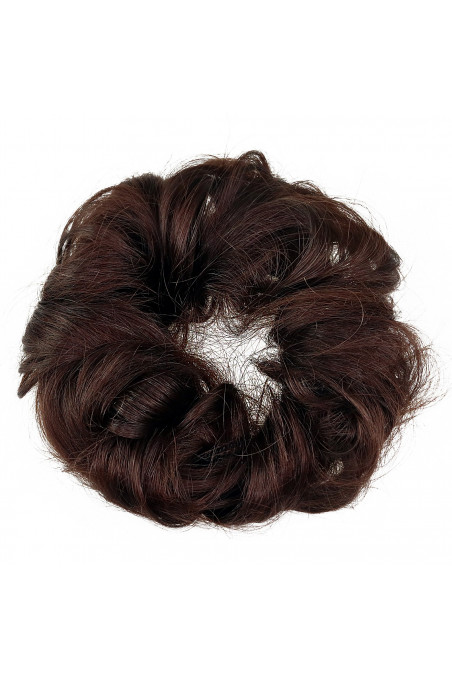 Vlasová gumička - středně hnědá - 4
