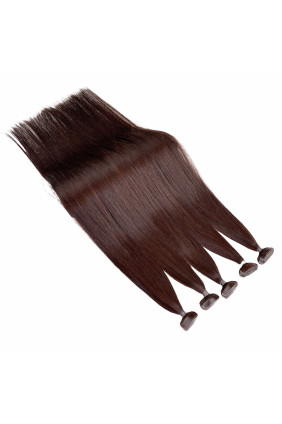 Barvené vlasové pásky ProfiBeauty® - kaštanově mahagonová -32