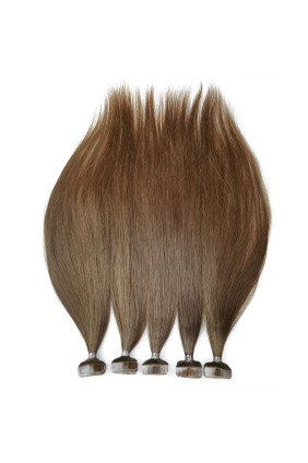 Barvené vlasové pásky ProfiBeauty® - světle hnědá - 8