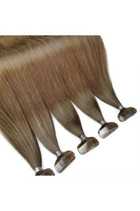 Barvené vlasové pásky ProfiBeauty® - světle hnědá - 8
