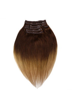 Clip In REMY CLASSIC, 120g, ombre - 8/14