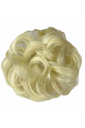 Syntetická vlasová gumička - nejsvětlejší blond - 613