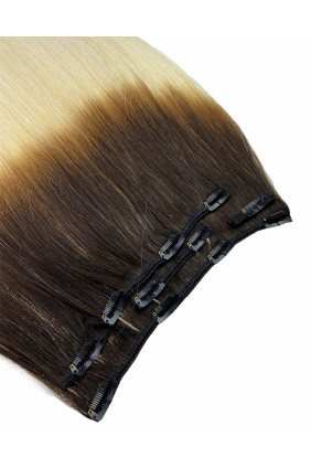 Clip In REMY, 60g, 40cm, ombre - 1B/613