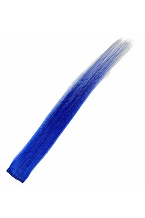 Zahušťovací, melírovací Clip In, 1 ks, 6 g, 40 cm, modrá - Blue