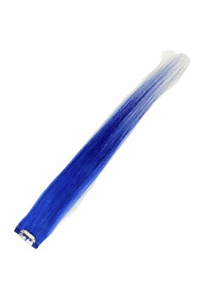 Zahušťovací, melírovací Clip In, 1 ks, 6 g, 40 cm, modrá - Blue