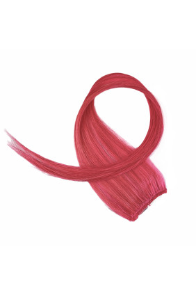 Zahušťovací, melírovací Clip In, 1 ks, 6 g, 40 cm, růžová - Pink