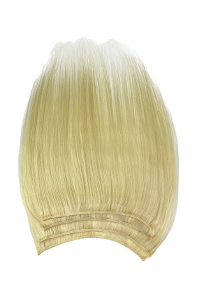 Vlasové třásně - Středoevropské barvené - 45-50 cm, nejsvětlejší blond - 613