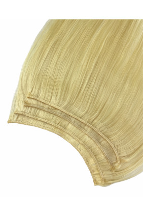Vlasové třásně - Středoevropské barvené - 45-50 cm, nejsvětlejší blond - 613