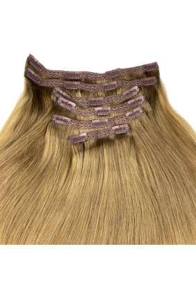 Clip In REMY HOLLYWOOD, 260 g, 50 - 55 cm, ombre - 9/60