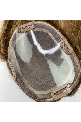 Dámské tupé z pravých vlasů - středoevropských, 40-45 cm, měděný kaštan - 17